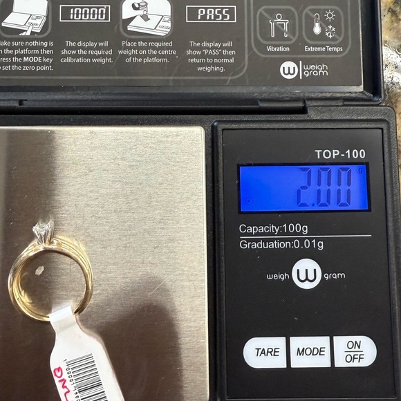 10K Gold & Diamond Solitaire Ring | Size 4.75 | Classic Engagement / Promise - Picture 8 of 8